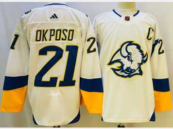 Men's Buffalo Sabres #21 Kyle Okposo White 2022 Reverse Retro Authentic Jersey,We sell and wholesale Men's Buffalo Sabres #21 Kyle Okposo White 2022 Reverse Retro Authentic Jersey on line form chian!